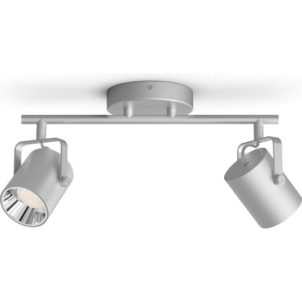 Philips Byre Deckenleuchte  LED  2x 4,3 Watt | Silber incl Leuchtmittel und Befestigung neu OVP