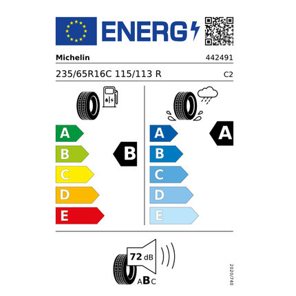 Michelin AGILIS 3 MO-V - 235/65R16C 115/113R - Sommer 442491