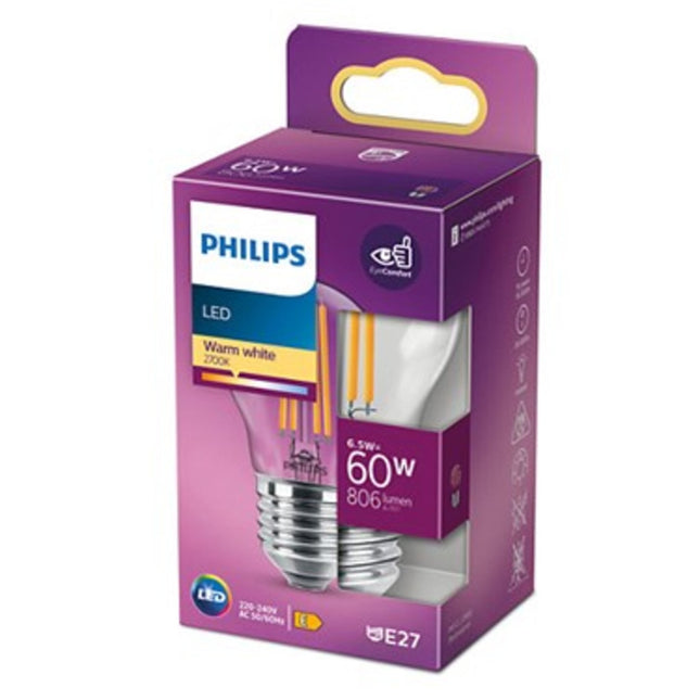 Philips Ledclassic 60W E27 WW P45 CL ND Led-leuchtmittel