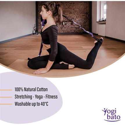 Yogibato Gymnastik Gurt mit 8 Schlaufen