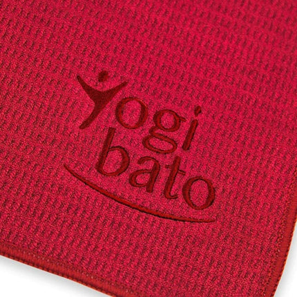 Yogibato Rutschfestes Mikrofaser-Yoga-Handtuch 183 x 61 cm Bordeaux