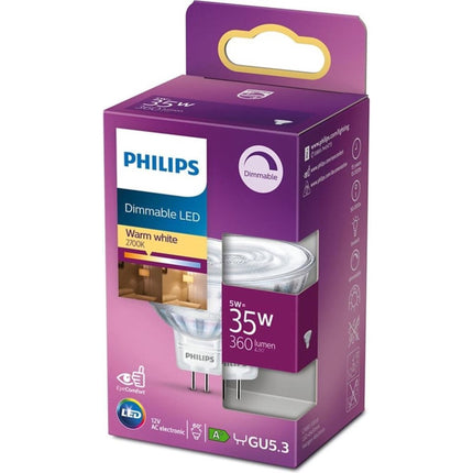 Philips LED-Lampe 5W GU5.3 Led Warm white E14