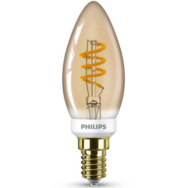 Philips Classic B35 LED-Kerzenlampe gold E14 2,5W