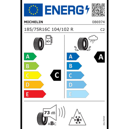 Michelin AGILIS CROSSCLIMATE - 185/75R16C 104/102R - All-Season 086974