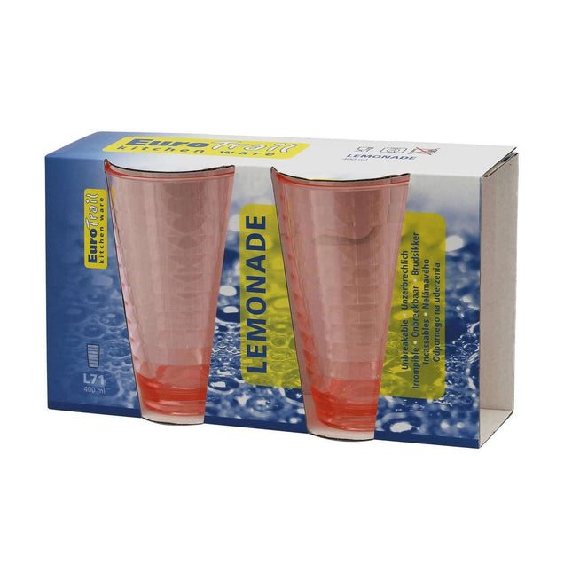 Eurotrail Limonadengläser 375ml - Rot