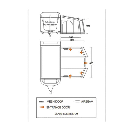 Vango Tuscany Air 400 Elements ProShield - Wohnwagenvorzelt